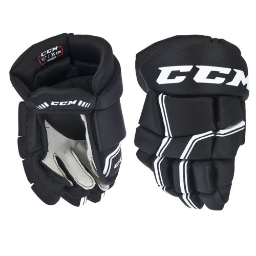 Hokejové rukavice CCM QUICKLITE 250 black/white junior - Rukavice