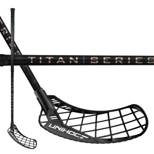 UNIHOC EPIC RE7 TITAN SUPERSKIN PRO 27 96cm R - 21 - Floorball stick for adults