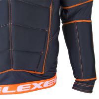 Schutzwesten für Floorballgoalies EXEL S100 PROTECTION SHIRT black/orange XL - Schoner und Schutzwesten