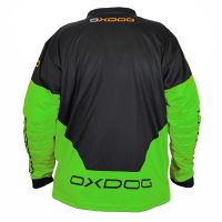 Floorball goalie jersey OXDOG VAPOR GOALIE SHIRT black/green 110/120 - Jersey
