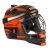 Maske für Floorballgoalies EXEL S60 HELMET junior black/orange