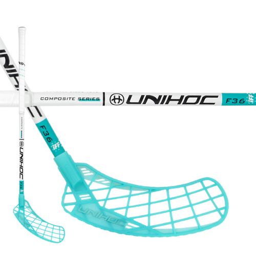 Florbalová hokejka UNIHOC EPIC YOUNGSTER Composite 36 white 75cm R-21 - Dětské, juniorské florbalové hole