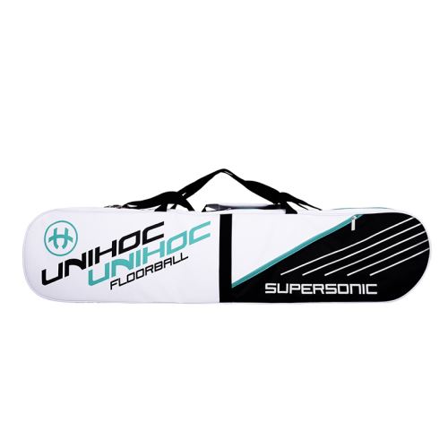 Toolbag UNIHOC TOOLBAG SUPERSONIC white/turquoise 4-case - Floorball toolbags