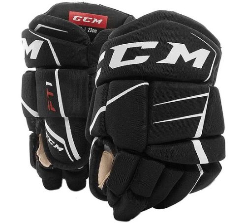 Hokejové rukavice CCM JETSPEED FT1 black/white youth - 9" - Rukavice