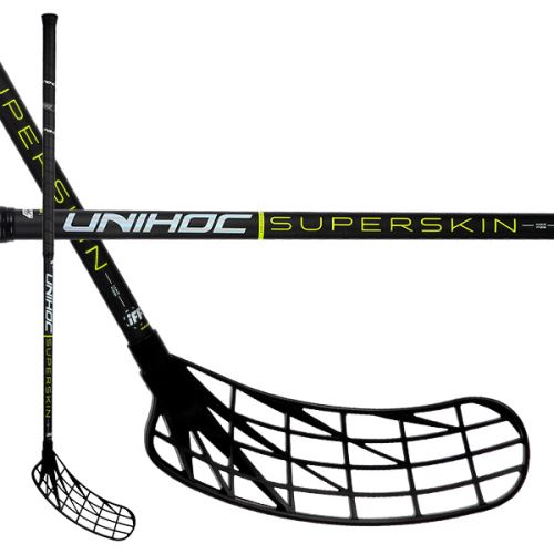 Florbalová hokejka UNIHOC UNILITE SUPERSKIN MAX TITAN 29 black 100cm L - florbalová hůl