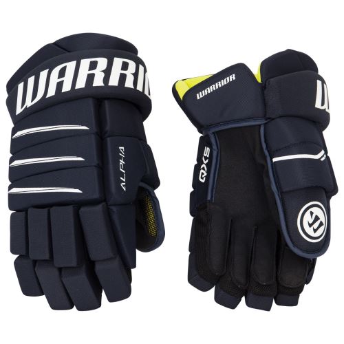 Hokejové rukavice WARRIOR ALPHA QX5 navy junior - 10" - Rukavice