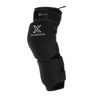 Floorball goalie knee protection OXDOG XGUARD KNEEGUARD LONG Black/white - L/XL