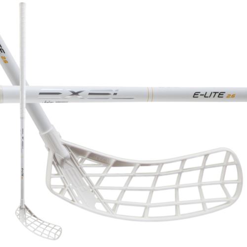 Floorball stick EXEL E-LITE WHITE 2.6 101 OVAL MB L - Floorball stick for adults