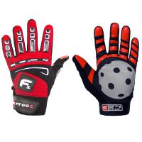 Handschuhe für Floorballgoalies FREEZ G-50 GOALIE GLOVES red junior
