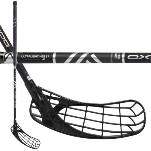 Floorball stick OXDOG ULTRALIGHT HES 27 BK 103 ROUND MBC L - Floorball stick for adults