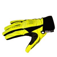 Floorball goalie gloves PRECISION GOALIE GLOVES black/yellow senior L - Gloves