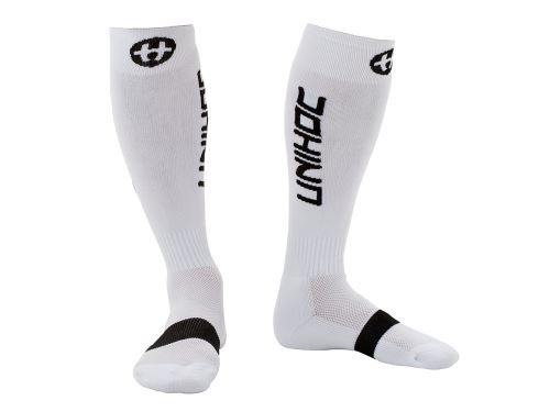Sports long socks Športové podkolienky Sportovní podkolenky UNIHOC SOCK BADGE white size 28-31 - Long socks and socks