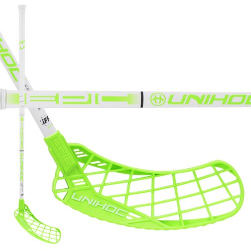 Florbalová hokejka UNIHOC EPIC Composite 29 white/green 96cm - florbalová hůl