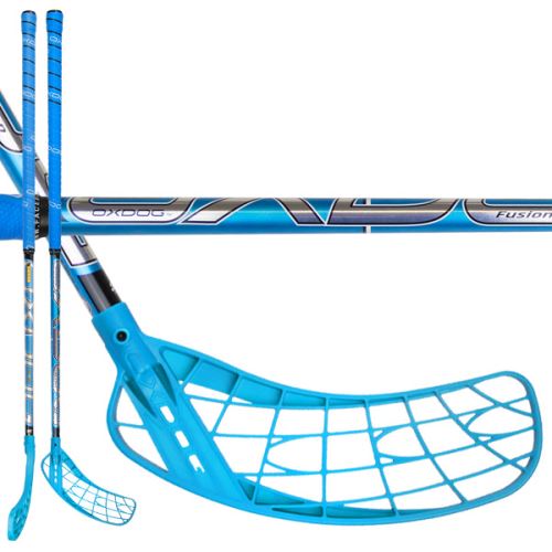 Florbalová hokejka OXDOG FUSION 32 blue 92 ROUND '16 - Dětské, juniorské florbalové hole