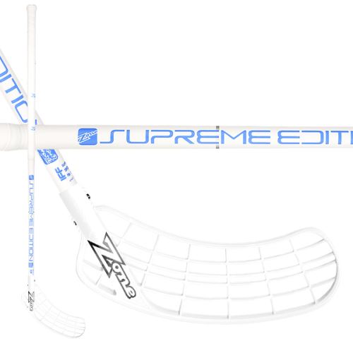 Florbalová hokejka ZONE SUPREME Composite 27 white/blue 100cm R-17 - florbalová hůl