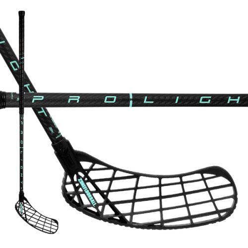 Florbalová hokejka ZONE HARDER PROLIGHT 3K 29 carbon/mint 100cm L - florbalová hůl