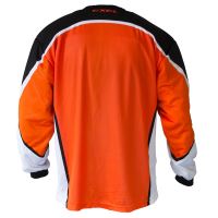 Brankářský florbalový dres EXEL S100 GOALIE JERSEY orange/black XL - Brankářský dres