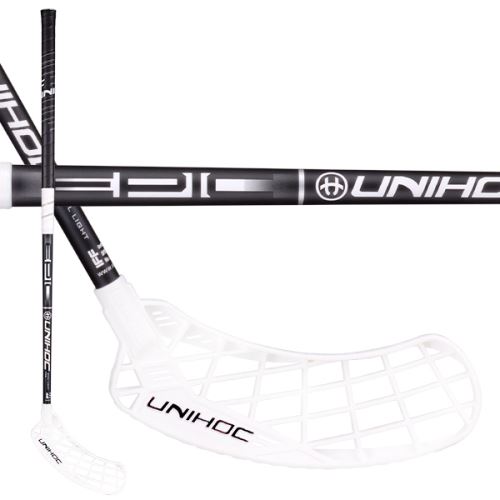 Florbalová hokejka UNIHOC Epic Oval Light 26 black 104cm - florbalová hůl