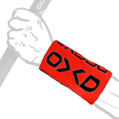 Sportovní potítko OXDOG TWIST LONG WRISTBAND red/black - Potítka