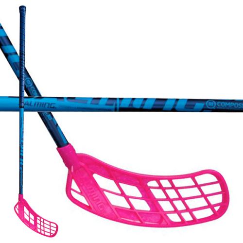 Florbalová hokejka SALMING Q3 Composite 32 Blue/Pink 96 (107 cm) - florbalová hůl