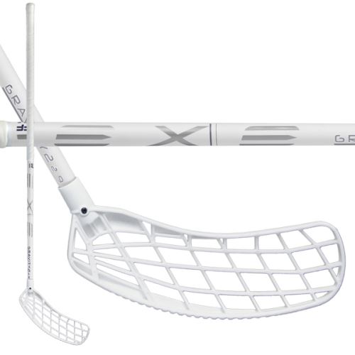 Floorball stick EXEL GRAVITY 2 WHITE 2.9 95 DROP OVAL MB L - Floorball stick for adults