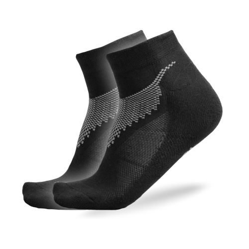 Sportovní ponožky FREEZ ANCLE SOCKS 2-pack black 35-38 - Stulpny a ponožky