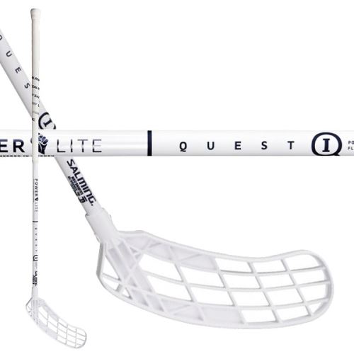 Florbalová hokejka SALMING Q1 PowerLite White 103 (114 cm) Right - florbalová hůl