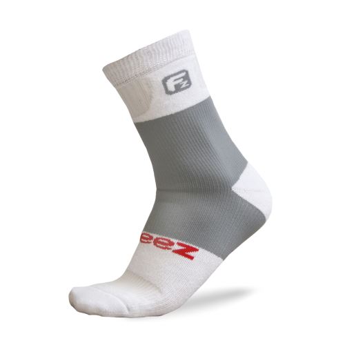 Sportovní kompresní ponožky FREEZ MID COMPRESS SOCKS white  39-42 - Stulpny a ponožky
