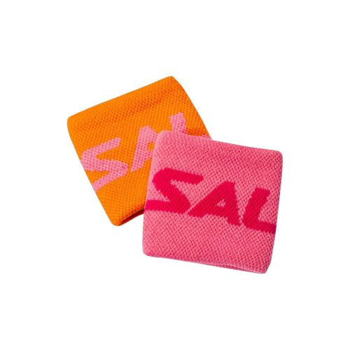 Sportovní potítko SALMING Wristband Short 2-pack Orange/Pink - Potítka