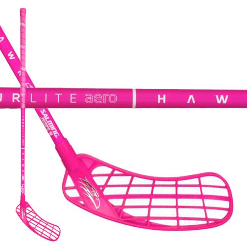 Florbalová hokejka SALMING Hawk Tourlite Aero Pink 96 (107 cm) Left - florbalová hůl