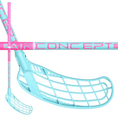 Florbalová hokejka ZONE FORCE AIR JR 35 pink/turquoise 75cm R-17 - Dětské, juniorské florbalové hole