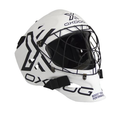 Brankářská florbalová helma OXDOG XGUARD HELMET SR White - Brankářské masky