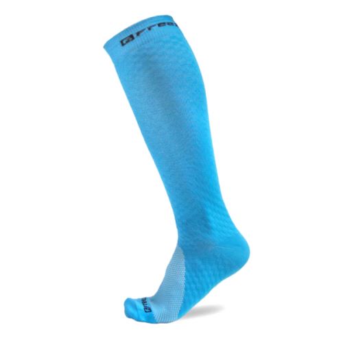 Kompresní podkolenky FREEZ LONG COMPRESS SOCKS ICE BLUE 39-42 - Stulpny a ponožky