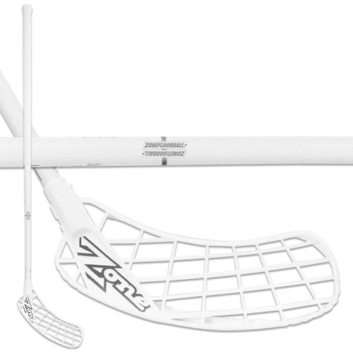 Floorball stick ZONE STICK HYPER AIR Curve 2.0° PC 27 white 96cm L - Floorball stick for adults