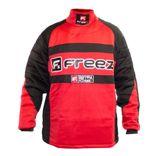 Brankářský florbalový dres FREEZ Z-80 GOALIE SHIRT BLACK/RED XL - Brankářský dres