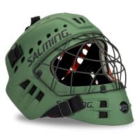 Floorball goalie mask SALMING Phoenix Elite Helmet Camping Green
